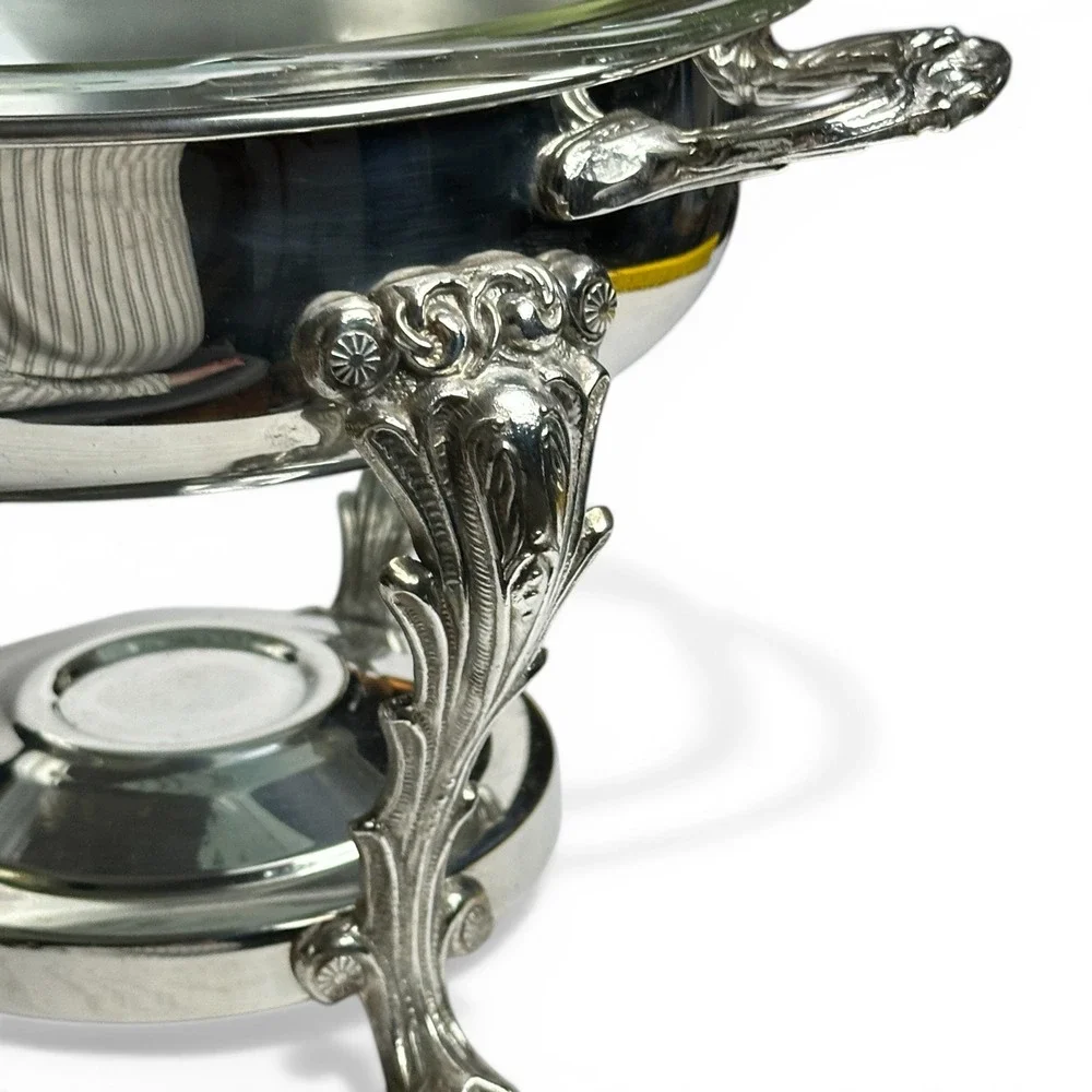 Pyrex vintage silver